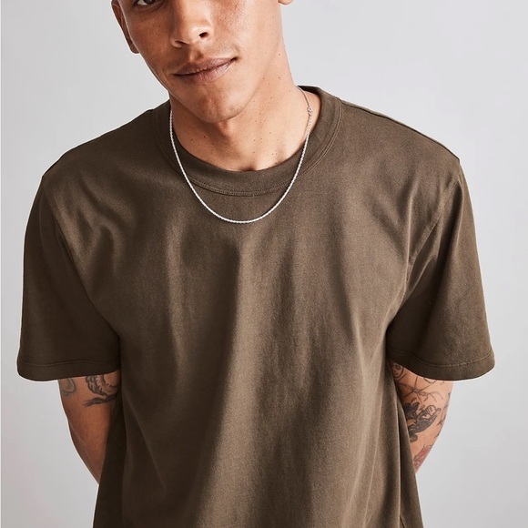 Madewell garment dyed allday crewneck tee dried olive green - Picture 4 of 7